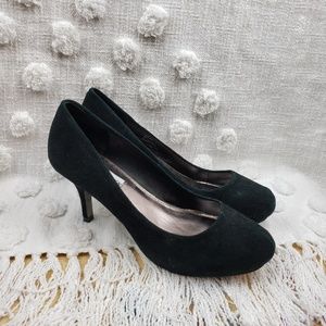 Steve Madden Black Penelope Suede Heels